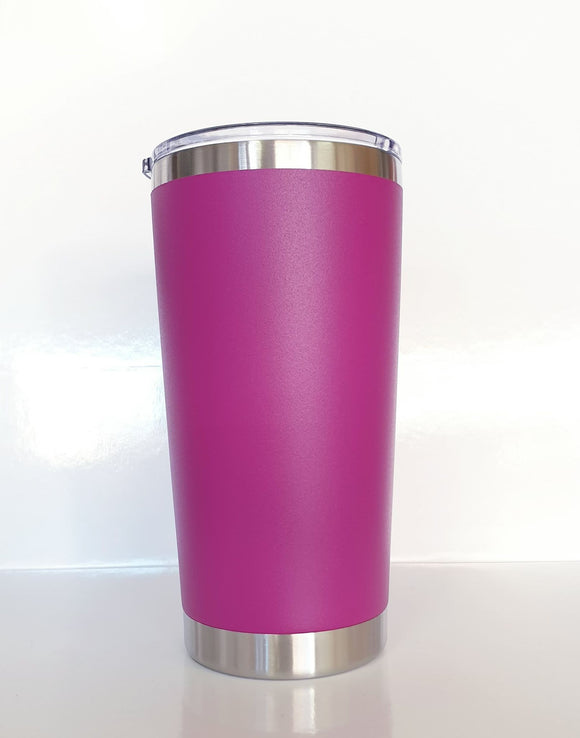 20 oz Regular Tumbler- Dark Pink with Flip lid