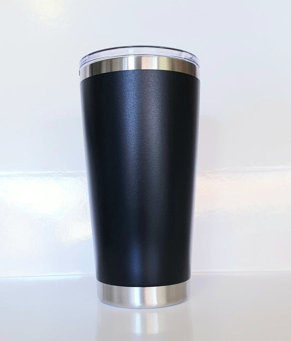 20 oz Regular Tumbler- Black with Flip lid