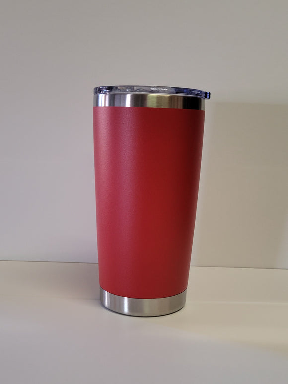 20 oz Regular Tumbler- Red with Flip lid