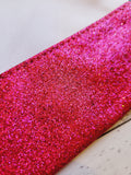 Glittered Cosmetic Bags- fuschia