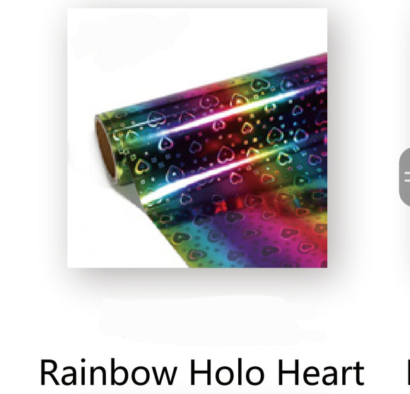 Rainbow Holographic Heart